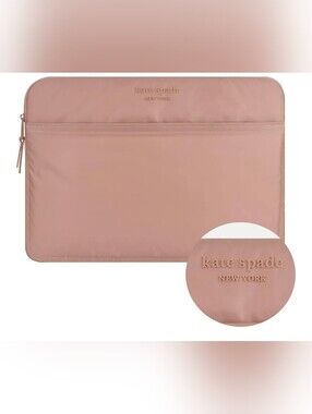 Bnwot, Kate Spade blush pink zip laptop Case.